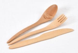 This SET of Maple Wood Cutlery is a safe, healthier choice