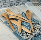 Towel dry wooden utensils