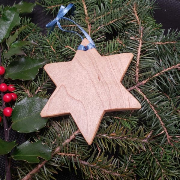 Handmade 6-Point Star Ornament for Christmas or Hanukkah